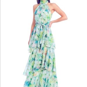 Maxi floral formal dress